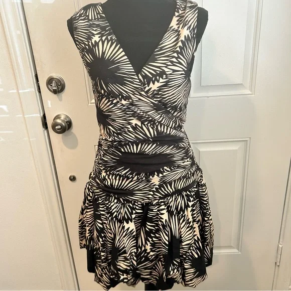 Anthropologie Drop-Waist Bubble Hem Dress Sz S - Picture 4 of 13